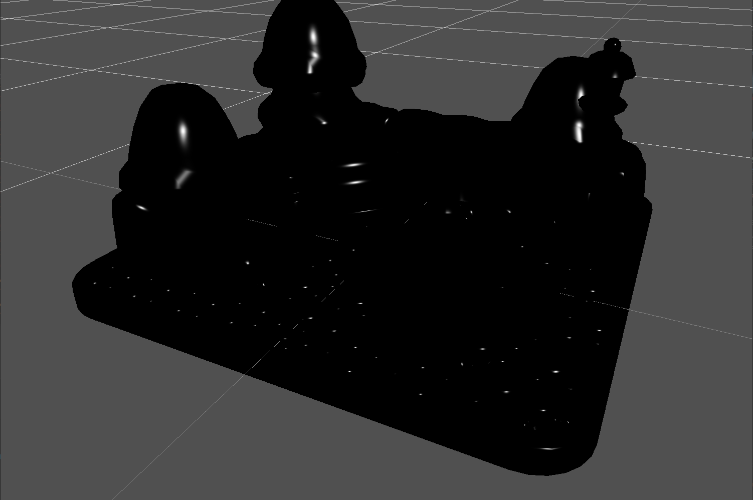 Diorama rendered only with Phong speculars