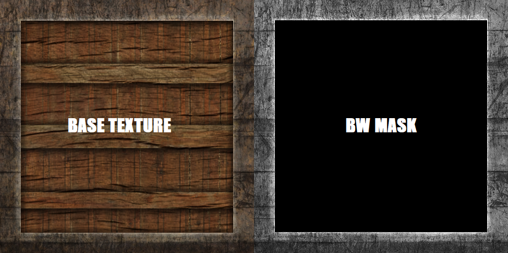 Example of a black and white mask.